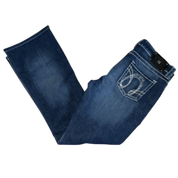 D9 Women's Turner Jeans Size 30 Bootcut Embellished Rhinestones 5-Pocket Styling - Picture 5 of 8